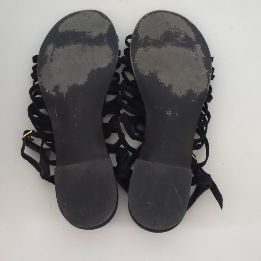 ROBERT CLERGERIE Black Suede Sandals - Picture 8 of 11